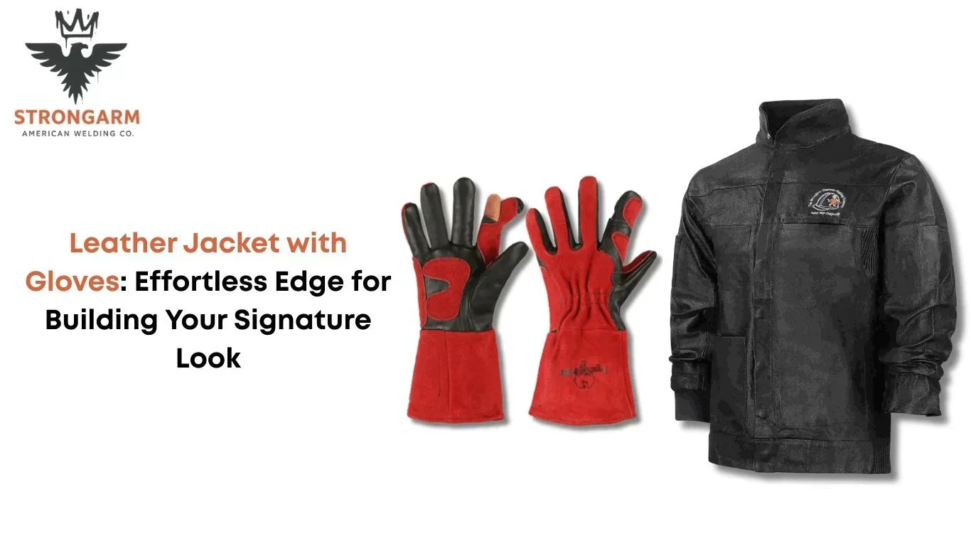Leather Jacket with Gloves: Effortless Edge for Building Your Signature Look